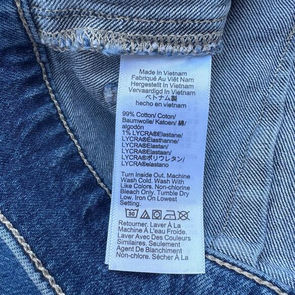 J. Crew Jeans Sz 31 Full Length Wide Leg Faded Med Wash High Rise Casual Skater - Picture 8 of 10